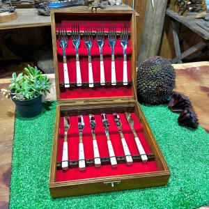 Conjunto de Talheres 12 Peças Osso